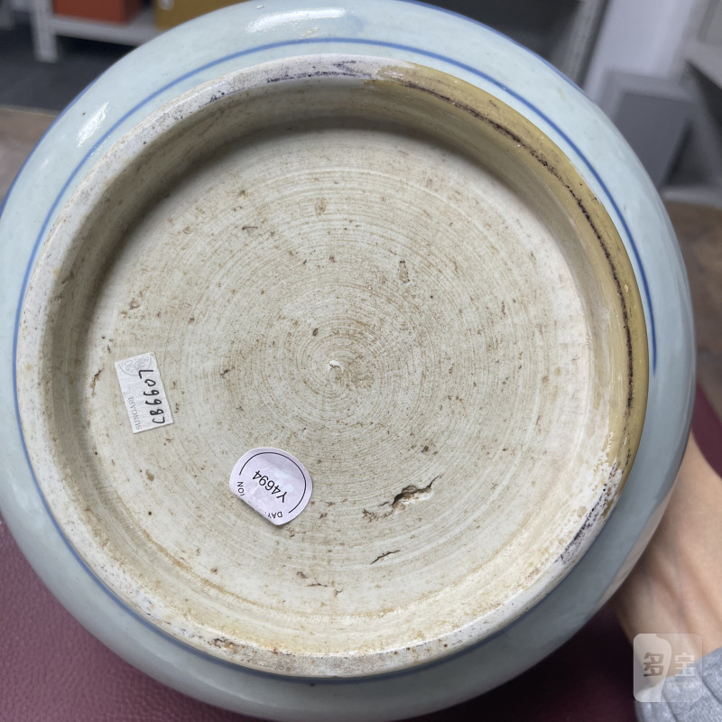 清顺治 青花阿弥陀佛纹炉 - 图12